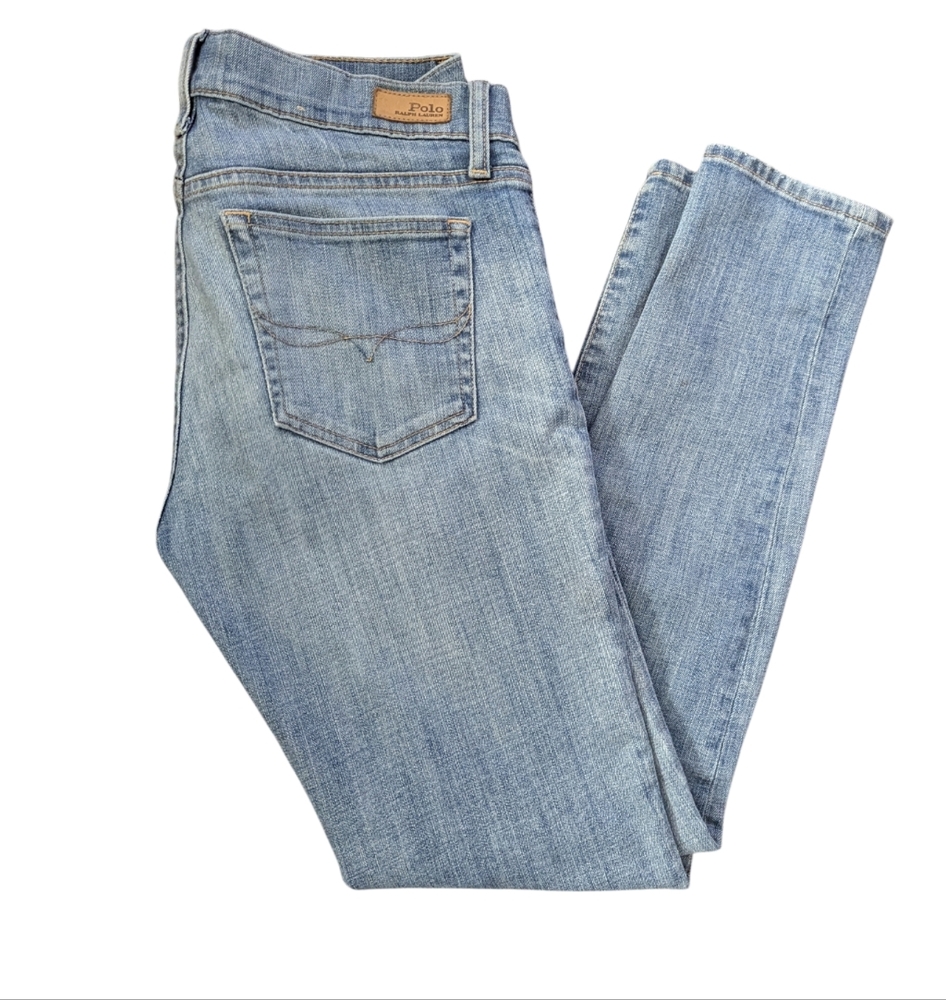 Polo Ralph Lauren Women's Denim Skinny Leg Jeans - Light Blue